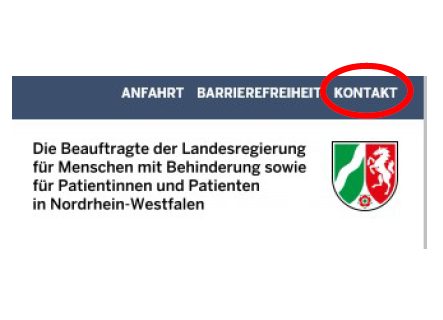 Screenshot Schalt-Fläche Kontakt rot markiert